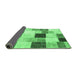 Sideview of Patchwork Emerald Green Transitional Rug, con976emgrn