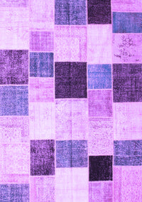 Patchwork Purple Transitional Rug, con976pur