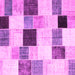 Square Patchwork Pink Transitional Rug, con976pnk