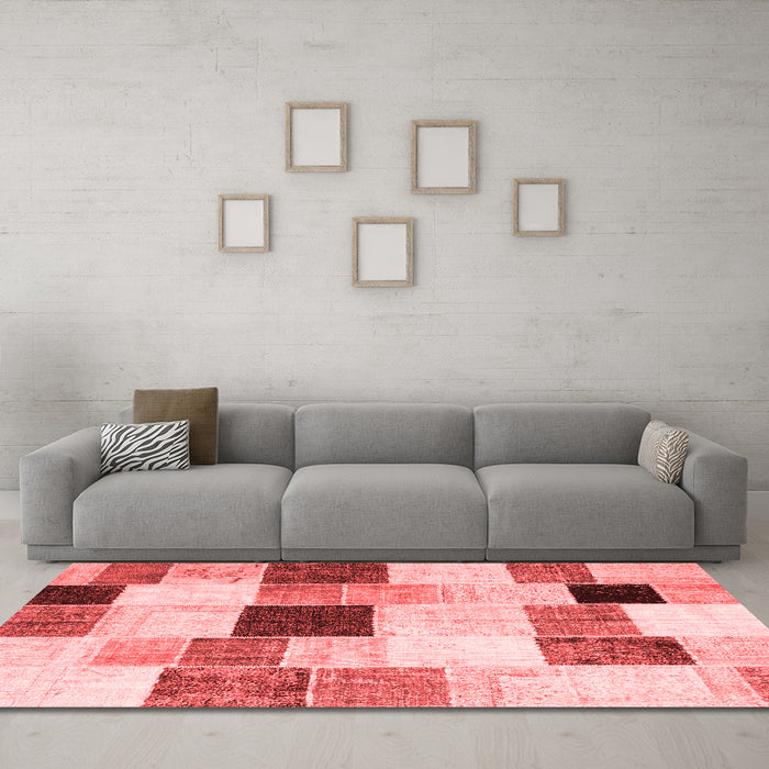 Transitional Red Washable Rugs