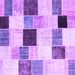 Square Patchwork Purple Transitional Rug, con976pur