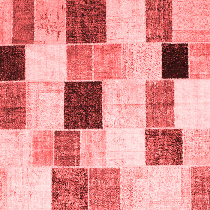 Patchwork Red Transitional Rug, con976red