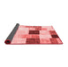 Patchwork Red Transitional Area Rugs