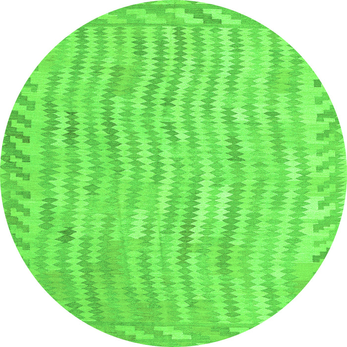 Square Southwestern Green Country Rug, con977grn