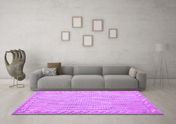 Machine Washable Southwestern Purple Country Area Rugs in a Living Room, wshcon977pur