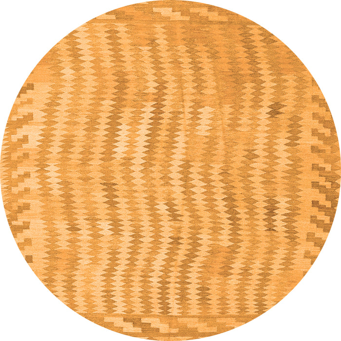Square Southwestern Orange Country Rug, con977org