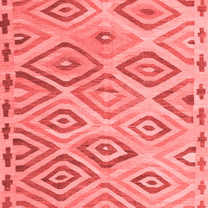Machine Washable Southwestern Red Country Rug, wshcon978red
