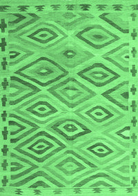 Southwestern Emerald Green Country Rug, con978emgrn