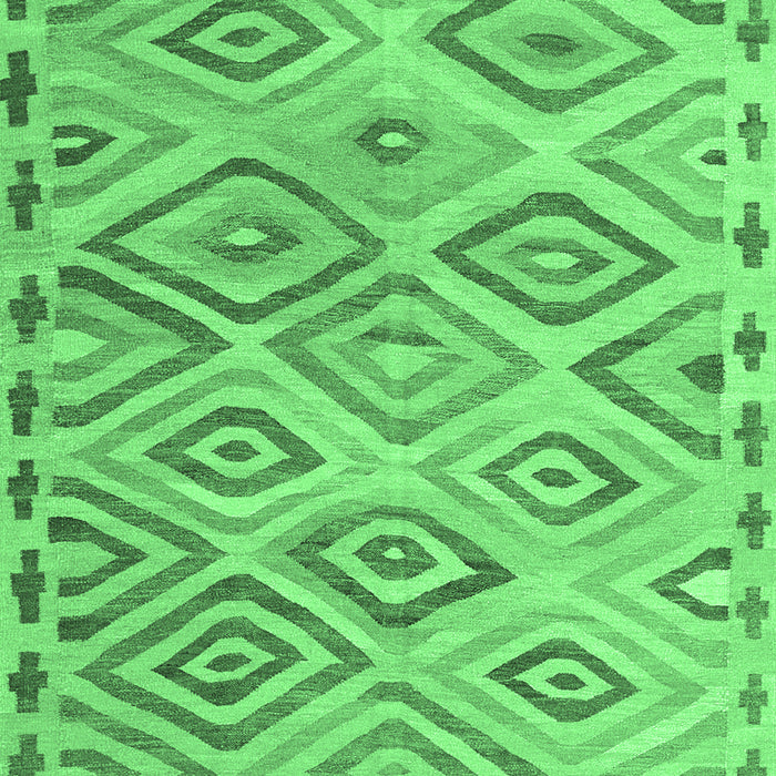 Southwestern Emerald Green Country Rug, con978emgrn