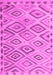 Machine Washable Southwestern Pink Country Rug, wshcon978pnk