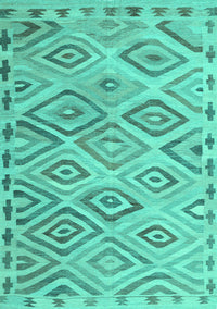 Southwestern Turquoise Country Rug, con978turq