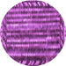 Round Machine Washable Abstract Purple Contemporary Area Rugs, wshcon979pur