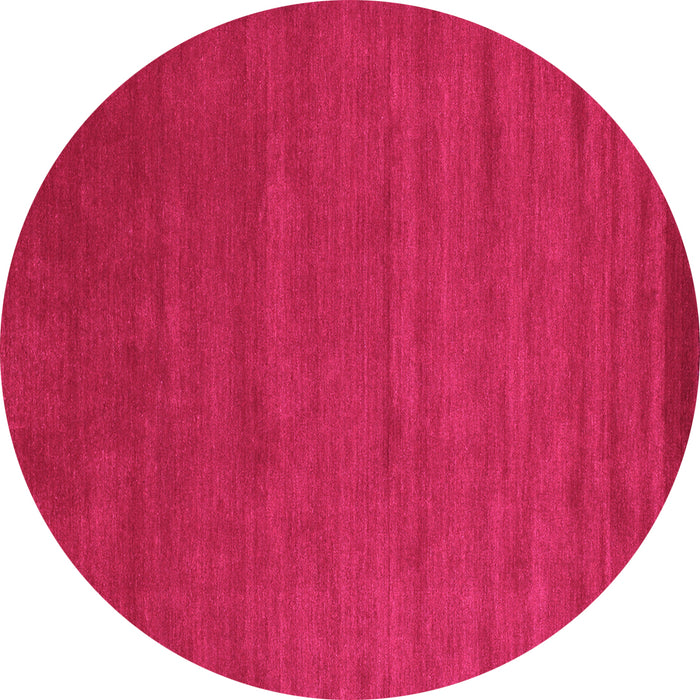 Round Abstract Pink Contemporary Rug, con97pnk