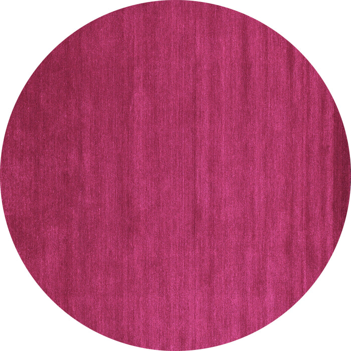 Round Abstract Purple Contemporary Rug, con97pur