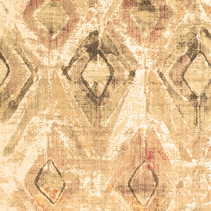 Abstract Brown Contemporary Rug, con980brn