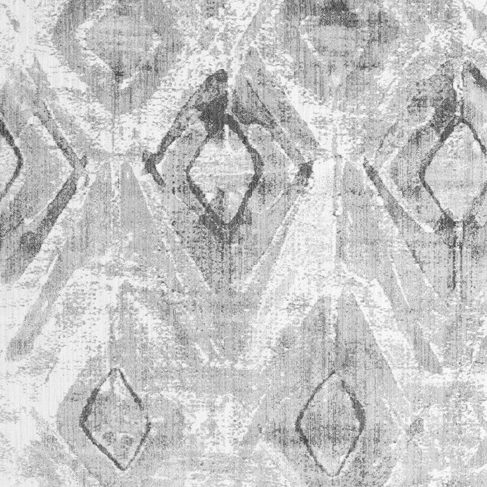 Abstract Gray Contemporary Rug, con980gry