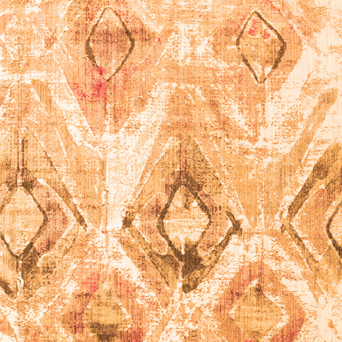 Abstract Orange Contemporary Rug, con980org