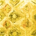 Square Abstract Yellow Contemporary Rug, con981yw