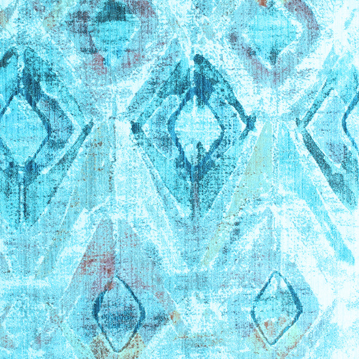 Abstract Light Blue Contemporary Rug, con981lblu