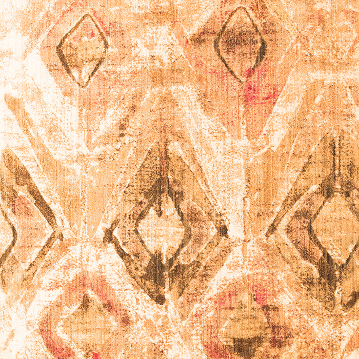 Abstract Orange Contemporary Rug, con981org