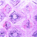 Square Machine Washable Abstract Purple Contemporary Area Rugs, wshcon981pur