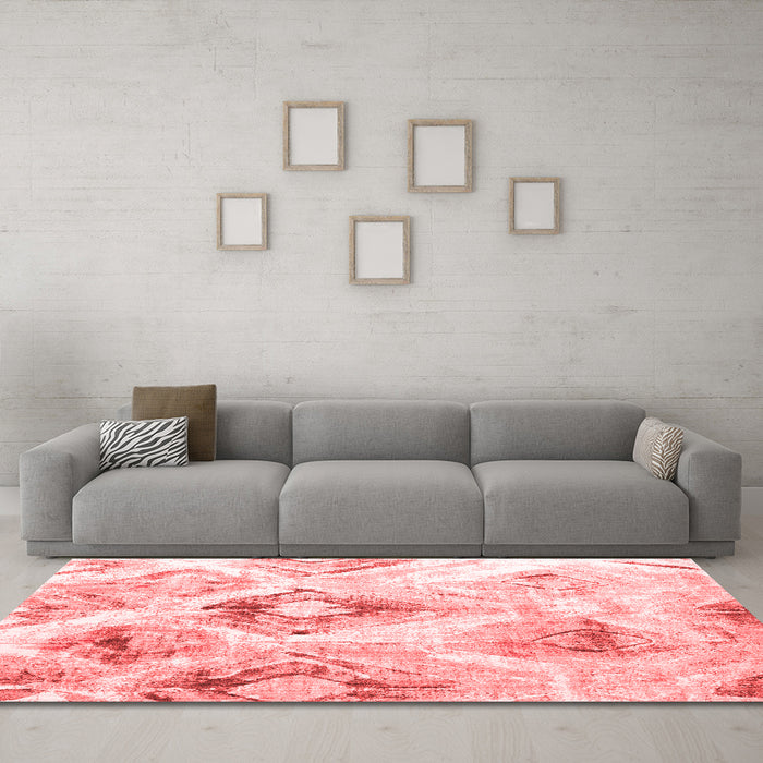 Contemporary Red Washable Rugs