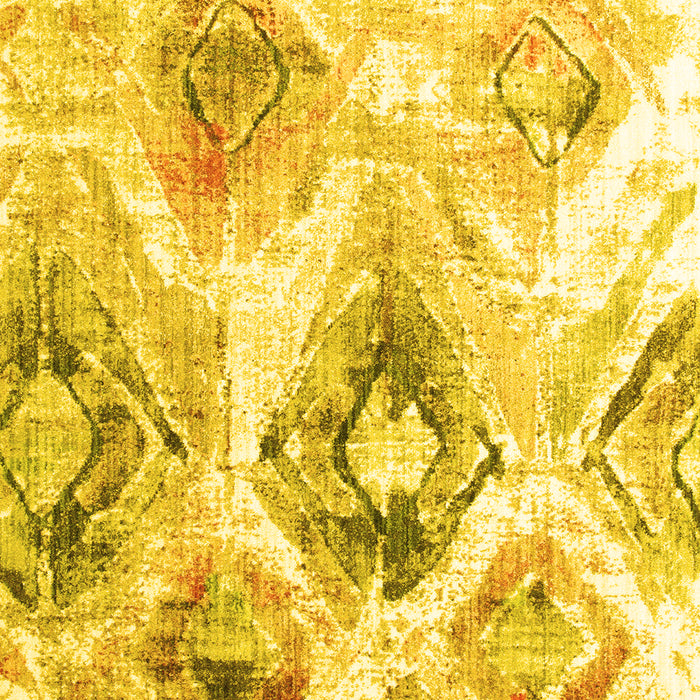 Abstract Yellow Contemporary Rug, con982yw