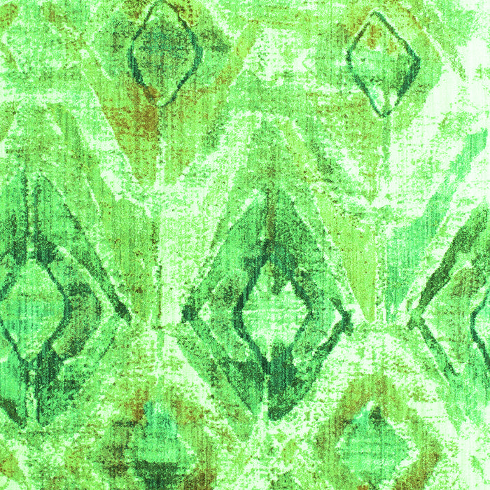 Abstract Green Contemporary Rug, con982grn