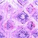 Square Machine Washable Abstract Purple Contemporary Area Rugs, wshcon982pur