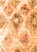 Serging Thickness of Machine Washable Abstract Orange Contemporary Area Rugs, wshcon982org
