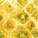 Square Abstract Yellow Contemporary Rug, con982yw