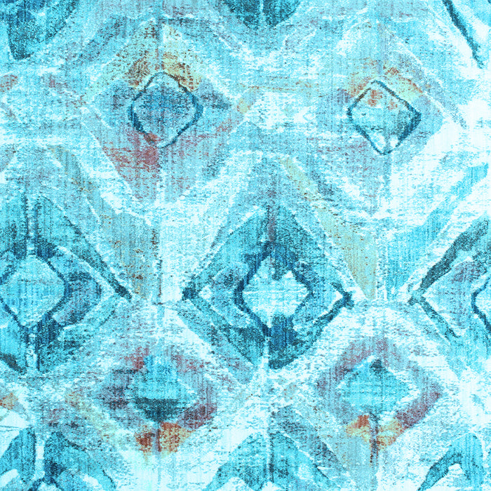 Square Machine Washable Abstract Light Blue Contemporary Rug, wshcon982lblu