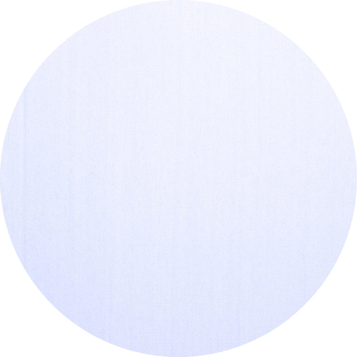 Round Machine Washable Solid Blue Modern Rug, wshcon983blu