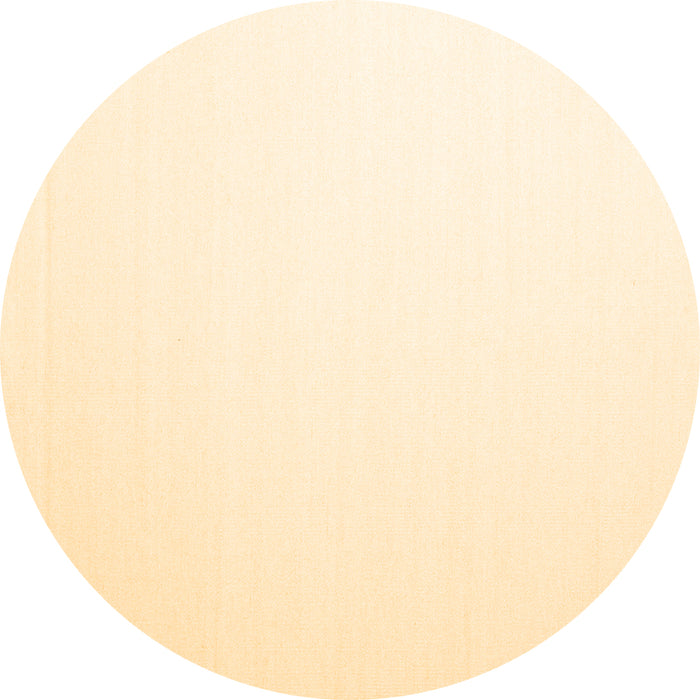 Round Machine Washable Solid Brown Modern Rug, wshcon983brn