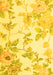 Machine Washable Floral Yellow Coastal Rug, wshcon984yw