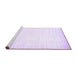 Sideview of Machine Washable Abstract Purple Contemporary Area Rugs, wshcon985pur