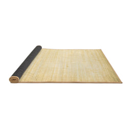Sideview of Abstract Brown Contemporary Rug, con985brn
