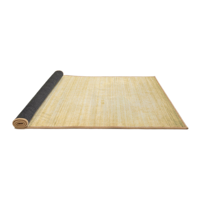 Sideview of Abstract Brown Contemporary Rug, con985brn