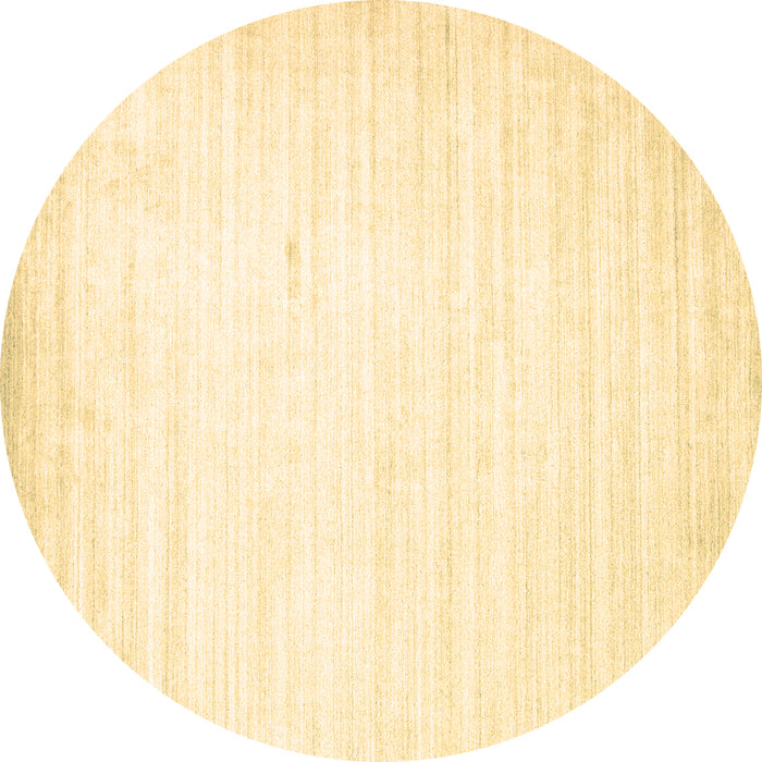 Round Abstract Brown Contemporary Rug, con985brn