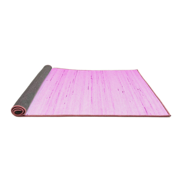 Sideview of Solid Pink Modern Rug, con986pnk