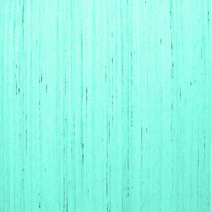Square Machine Washable Solid Turquoise Modern Area Rugs, wshcon986turq