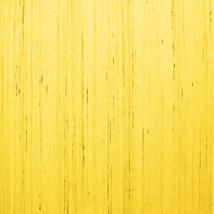 Square Machine Washable Solid Yellow Modern Rug, wshcon986yw