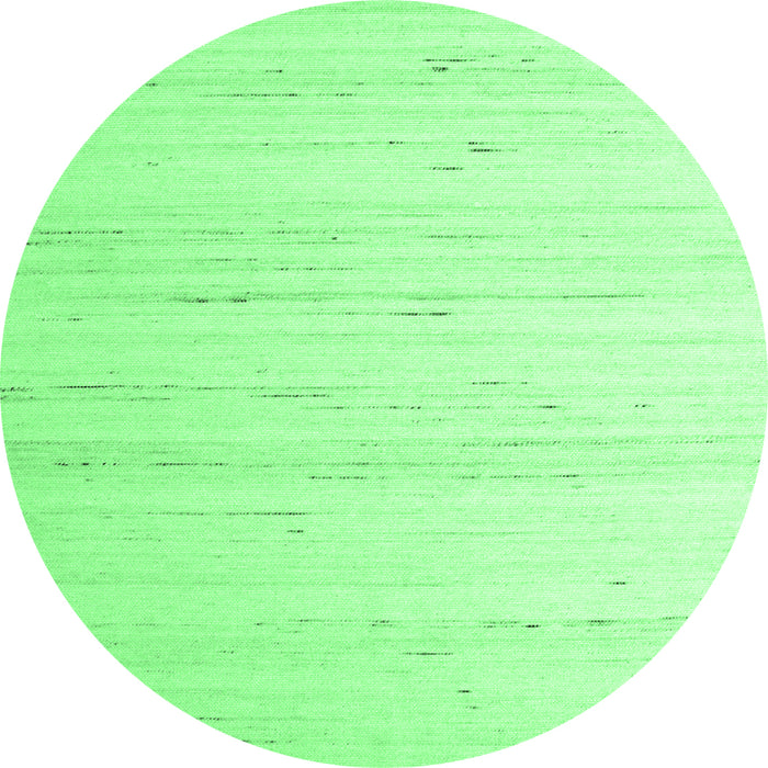 Round Solid Emerald Green Modern Rug, con986emgrn