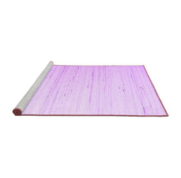 Sideview of Machine Washable Solid Purple Modern Area Rugs, wshcon986pur