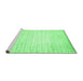 Sideview of Machine Washable Solid Emerald Green Modern Area Rugs, wshcon987emgrn