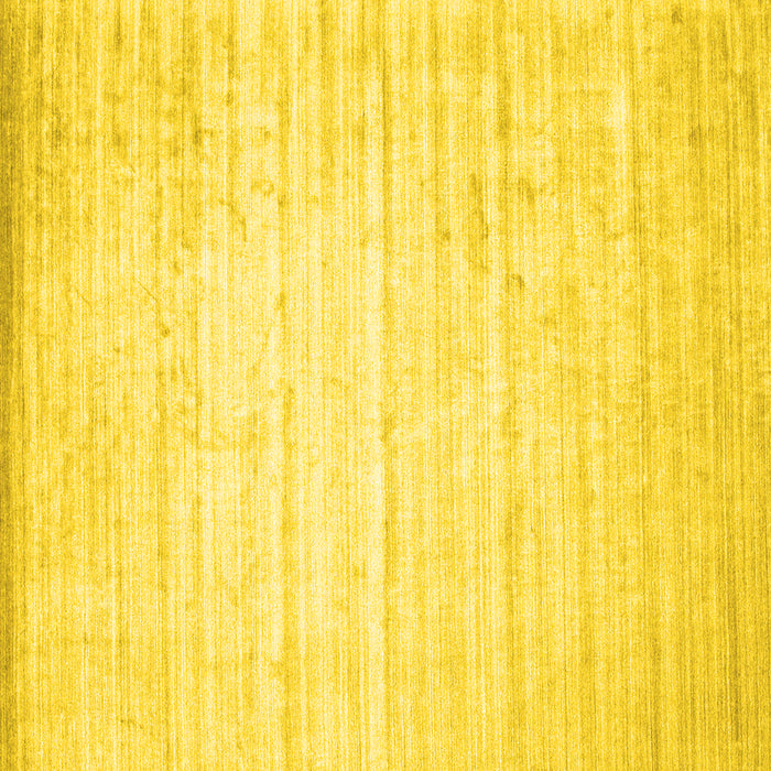 Square Solid Yellow Modern Rug, con987yw