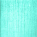 Square Solid Turquoise Modern Rug, con987turq