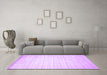 Machine Washable Solid Purple Modern Area Rugs in a Living Room, wshcon987pur