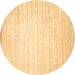 Round Solid Brown Modern Rug, con987brn