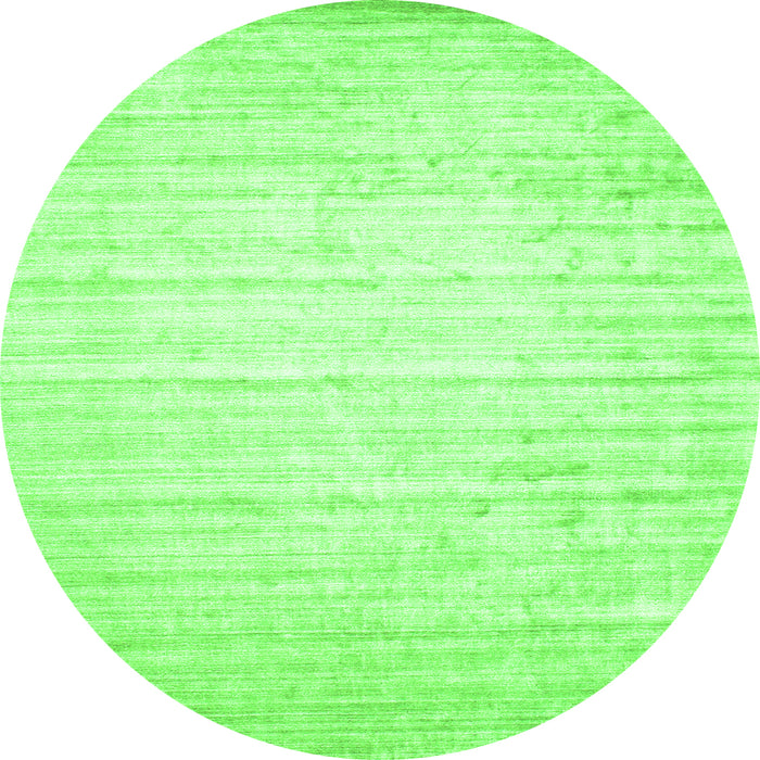 Square Solid Green Modern Rug, con987grn